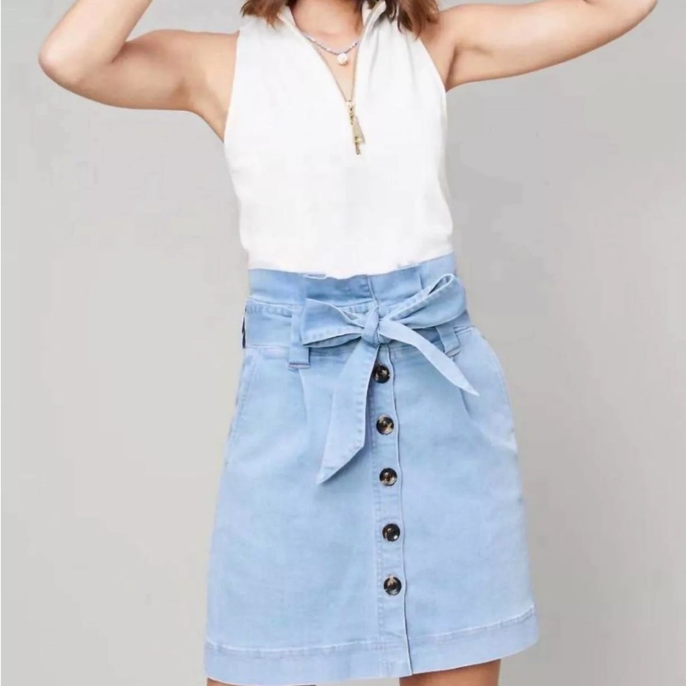 Spartina 449 Jean Buttoned Pencil Skirt